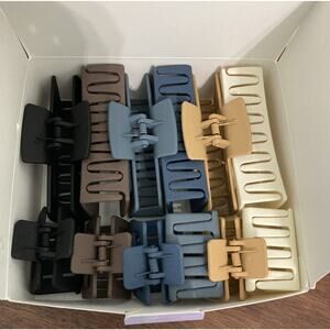 Hair Clips for Women Set Of 12. 6 Large And 6 Medium Hair Care Accessories
